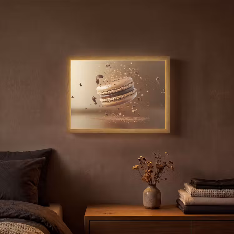 Lightbox - Wandlamp - Chocolade - Macarons - Eten - Snoep — 3
