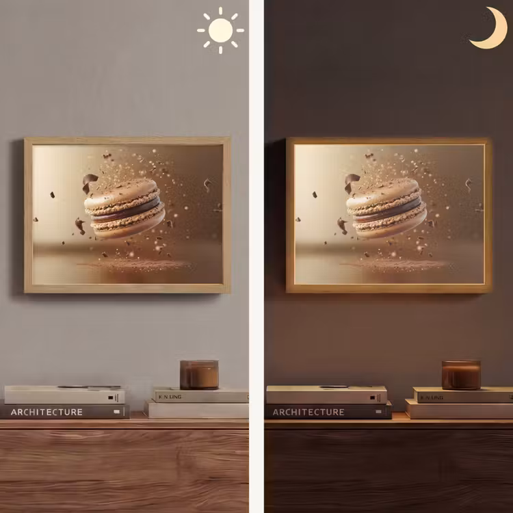 Lightbox - Wandlamp - Chocolade - Macarons - Eten - Snoep — 6