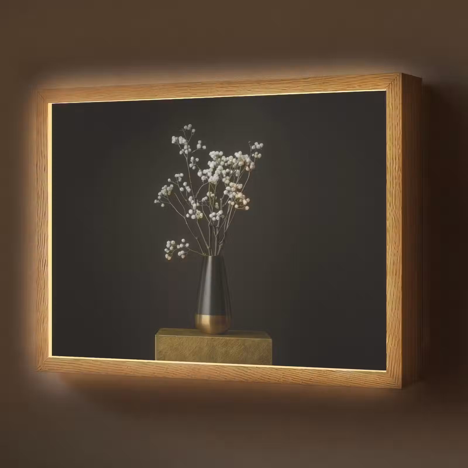 Lightbox - Wandlamp - Bloembollen - Wit - Vaas - Minimalistisch — 1