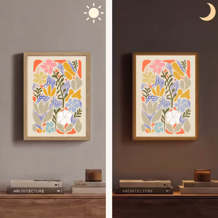 Lightbox - Wandlamp - Abstract - Bloemen - Bladeren — 5