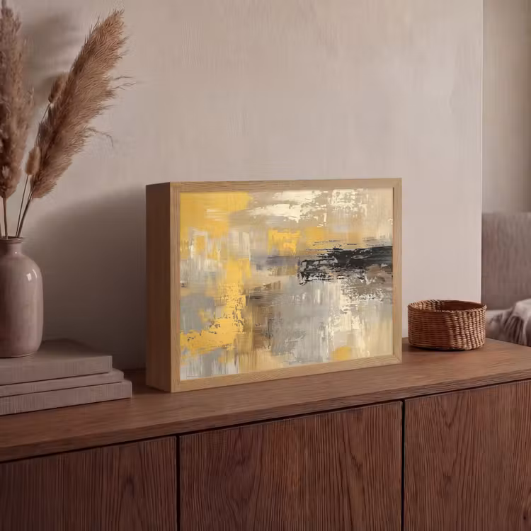 Lightbox - Wandlamp - Abstract - Geel - Modern - Beige — 4