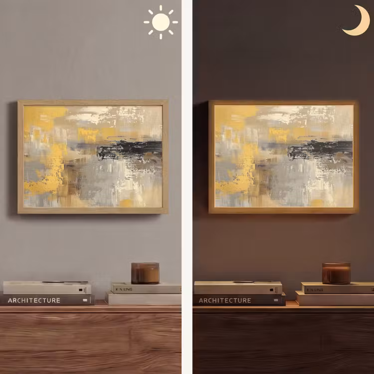 Lightbox - Wandlamp - Abstract - Geel - Modern - Beige — 6