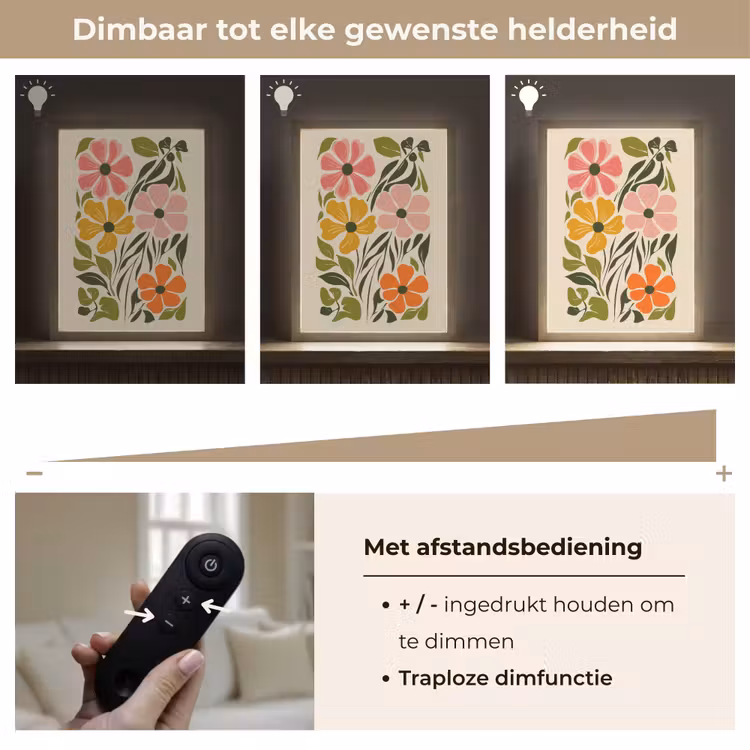 Lightbox - Wandlamp - Bloemen - Speels - Kleurrijk — 8