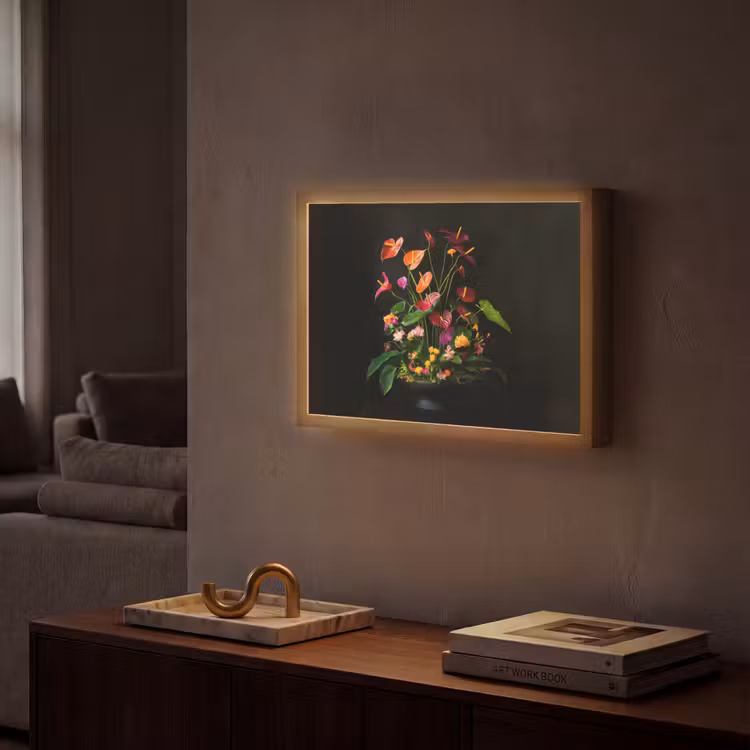 Lightbox - Wandlamp - Bloemen - Vaas - Kleurrijk — 2