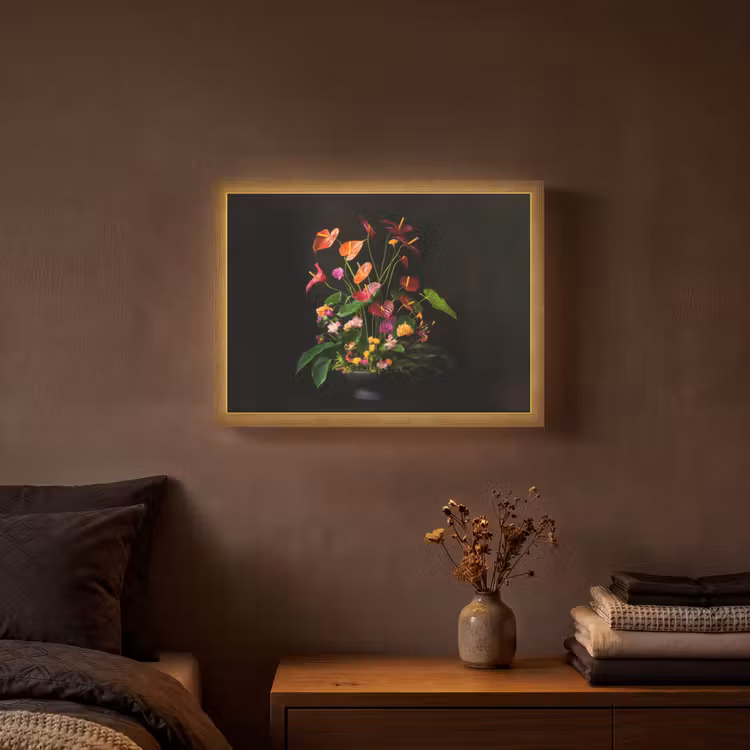 Lightbox - Wandlamp - Bloemen - Vaas - Kleurrijk — 3