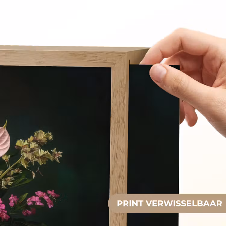 Lightbox - Wandlamp - Bloemen - Vaas - Zwart — 5