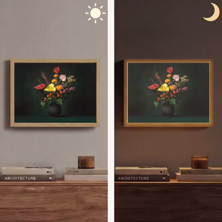 Lightbox - Wandlamp - Bloemen - Vaas - Zwart — 6