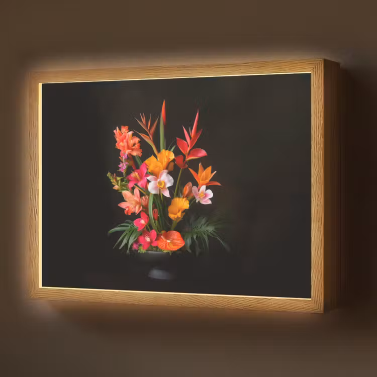 Lightbox - Wandlamp - Boeket - Bloemen - Exotisch — 1