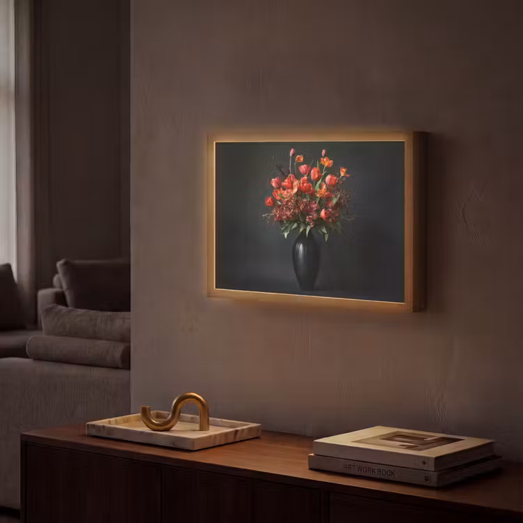 Lightbox - Wandlamp - Boeket - Tulpen - Vaas - Rood — 2