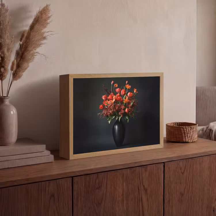 Lightbox - Wandlamp - Boeket - Tulpen - Vaas - Rood — 4