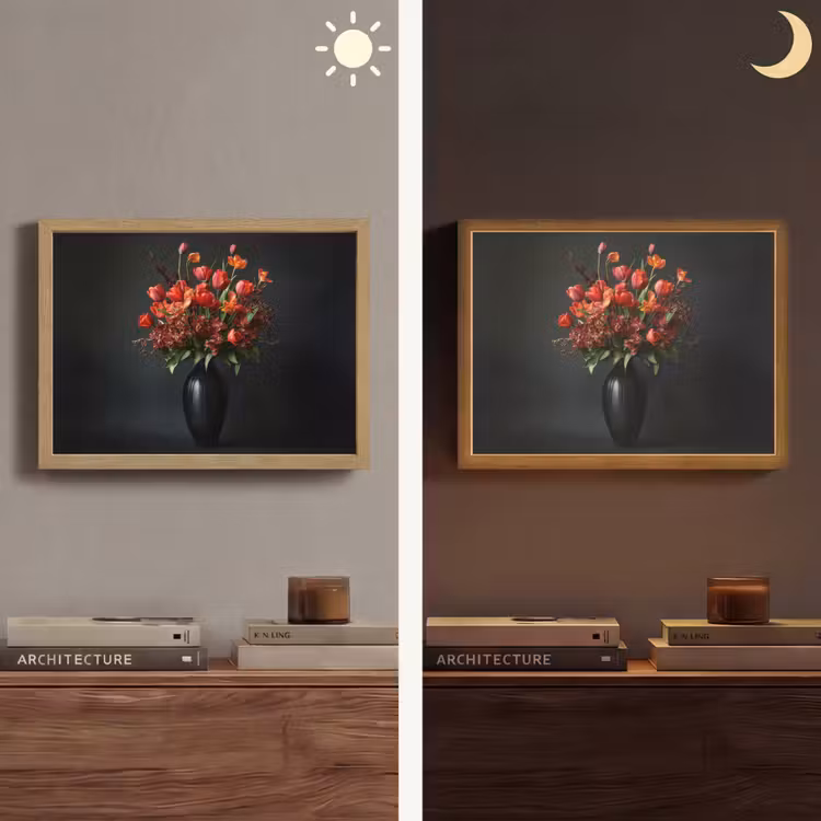 Lightbox - Wandlamp - Boeket - Tulpen - Vaas - Rood — 6