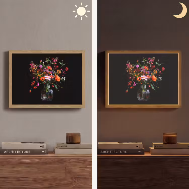 Lightbox - Wandlamp - Boeket - Veldbloemen - Vaas — 6