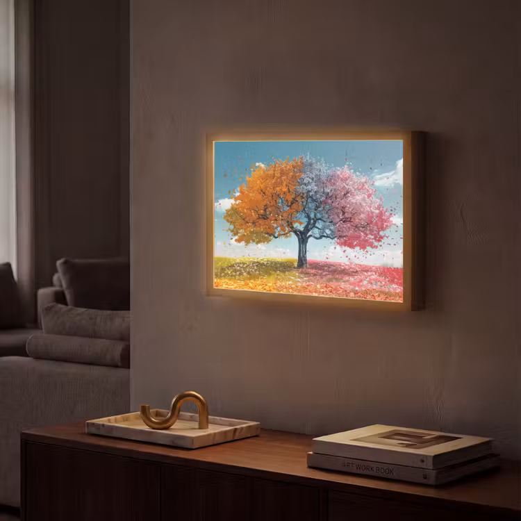 Lightbox - Wandlamp - Boom - Kleurrijk - Natuur - Levensboom — 2