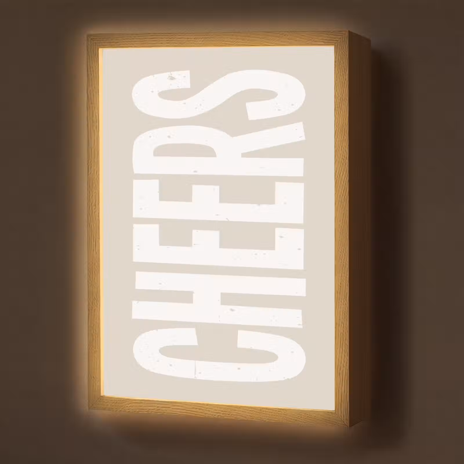 Lightbox - Wandlamp - Cheers - Feest - Japandi - Vintage — 1