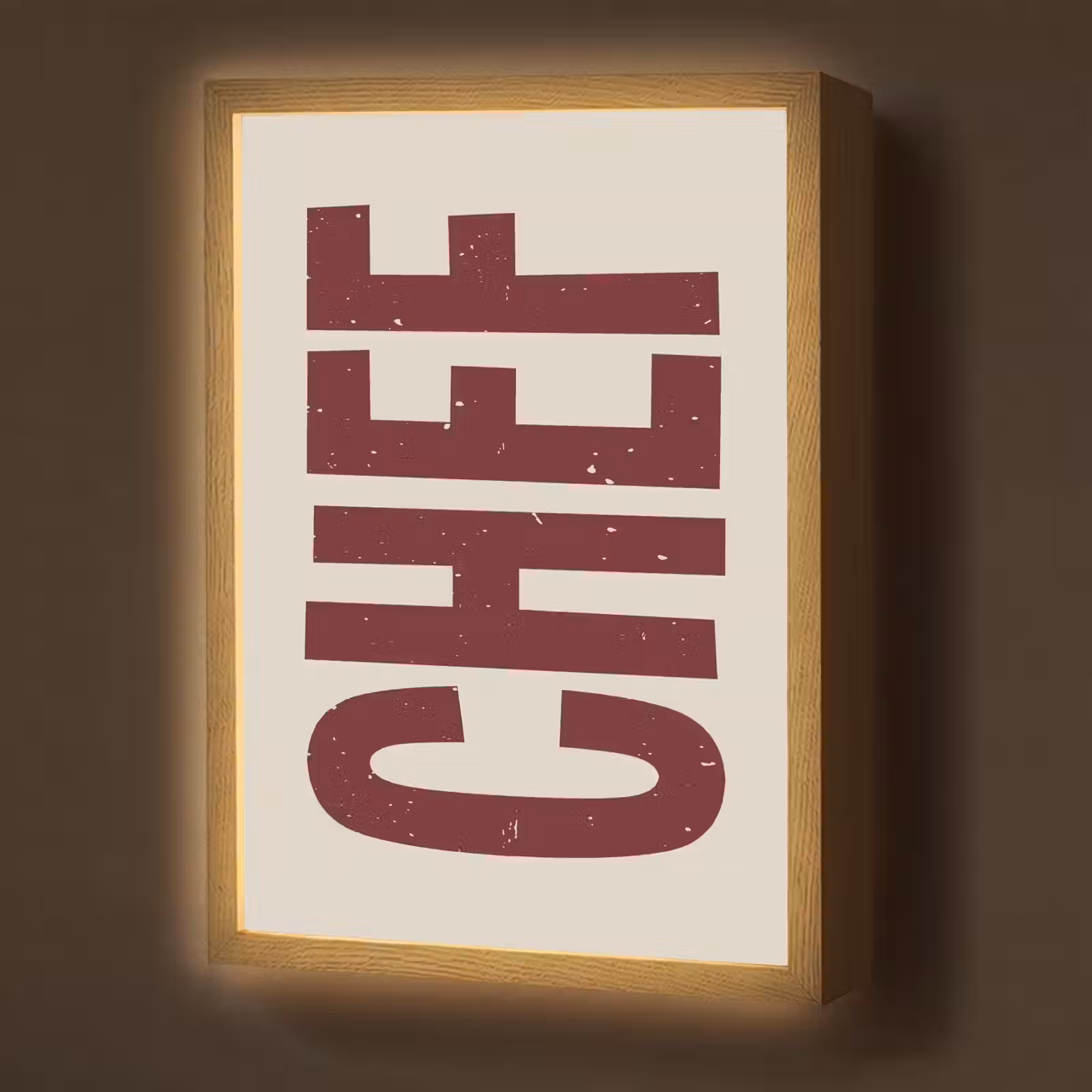 Lightbox - Wandlamp - Chef - Rood - Japandi - Vintage — 1