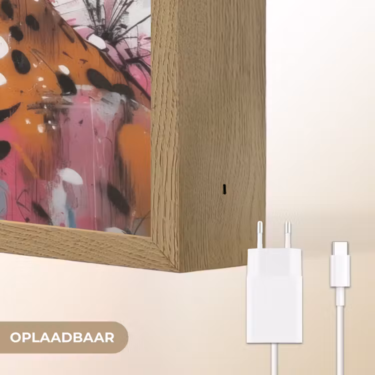 Lightbox - Wandlamp - Abstract - Luipaard - Kleurrijk — 7