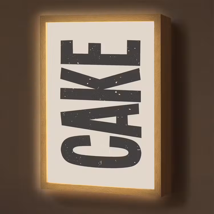 Lightbox - Wandlamp - Beige - Japandi - Cake - Decoratie — 1