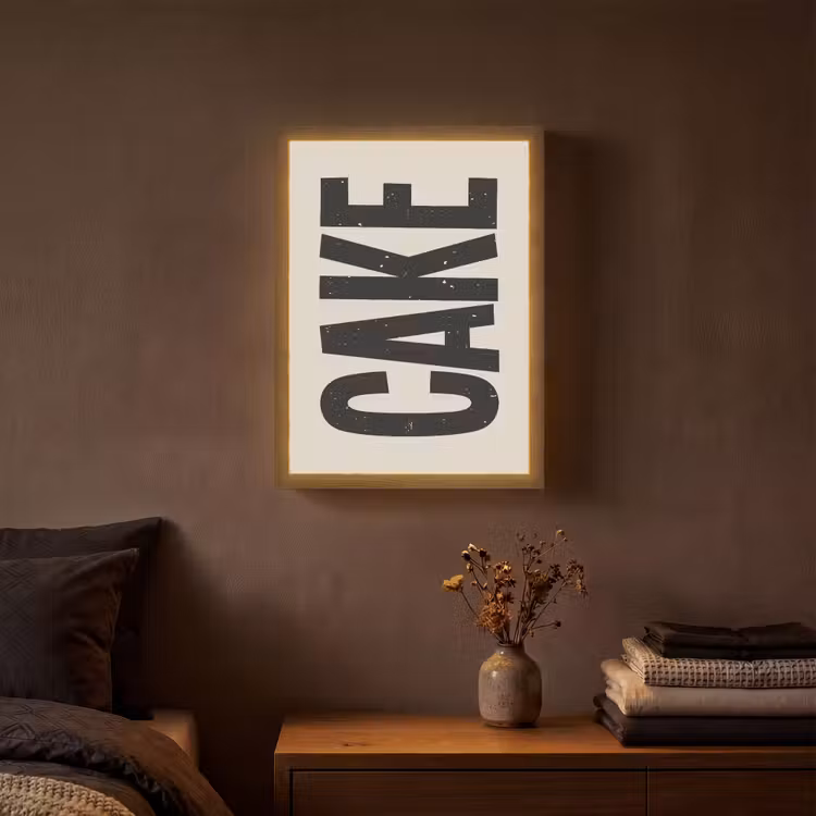 Lightbox - Wandlamp - Beige - Japandi - Cake - Decoratie — 3