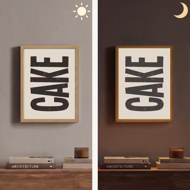 Lightbox - Wandlamp - Beige - Japandi - Cake - Decoratie — 5