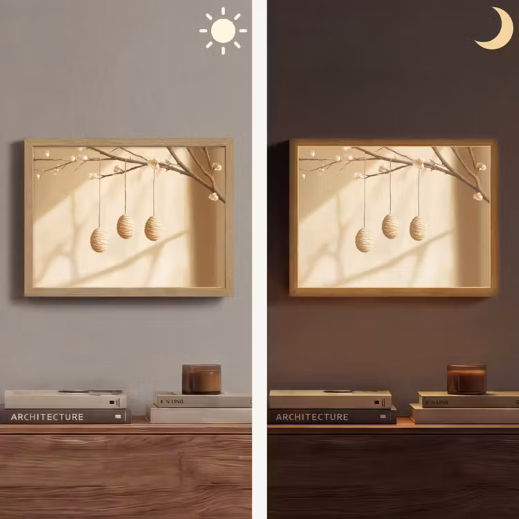 Lightbox - Wandlamp - Beige - Paastak - Eieren — 6