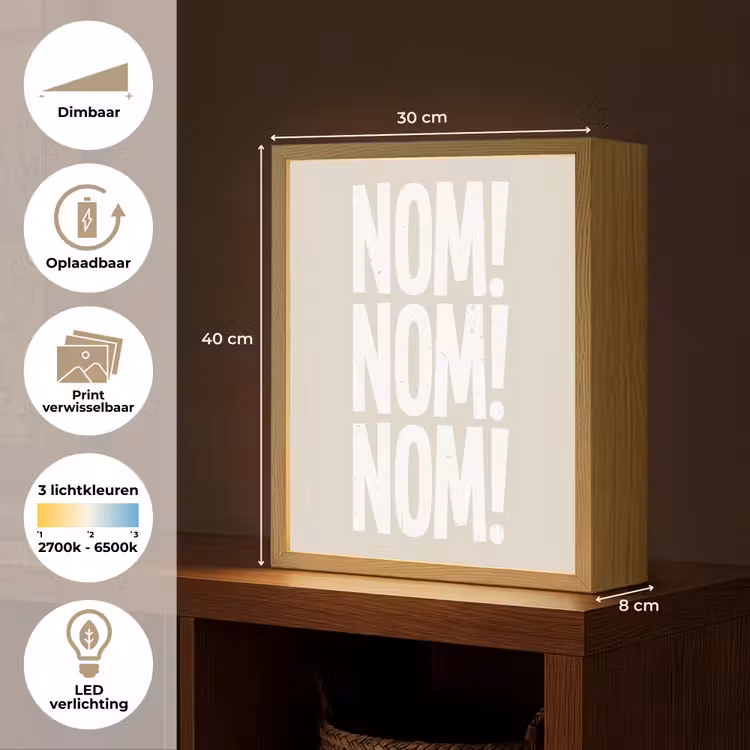 Lightbox - Wandlamp - Beige - Vintage - Japandi - Decoratie — 9