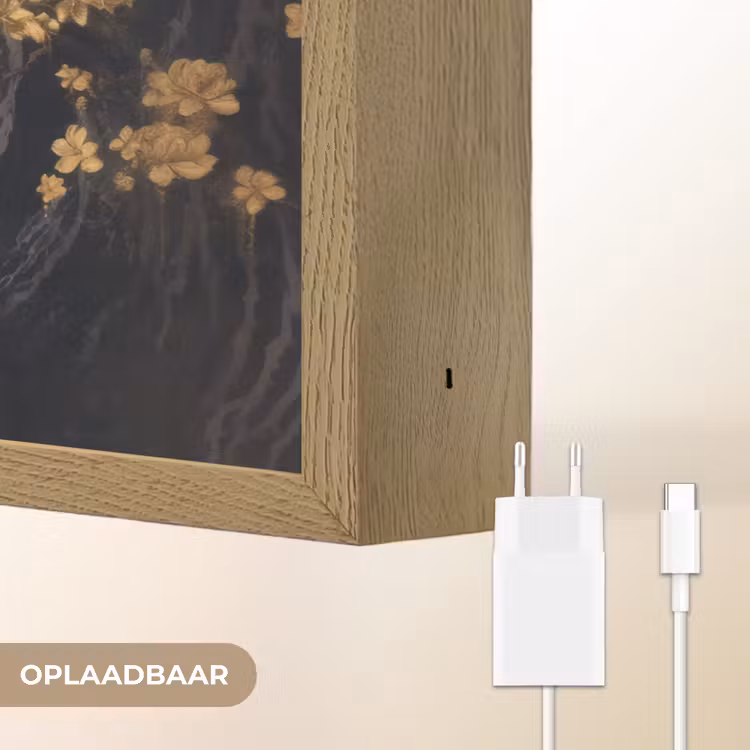 Lightbox - Wandlamp - Bloemen - Takken - Goud - Sierlijk — 7