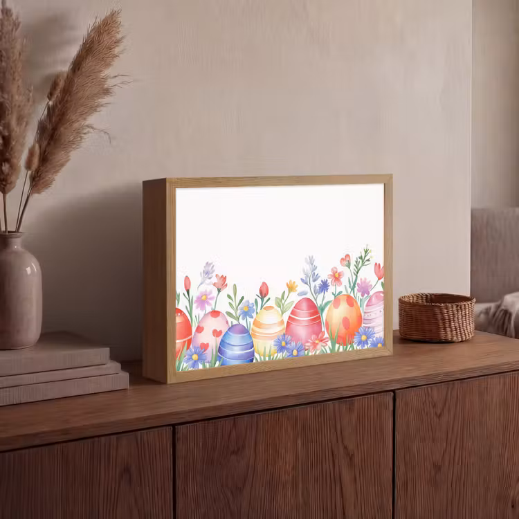 Lightbox - Wandlamp - Bloementuin - Kleurrijk - Eieren — 4