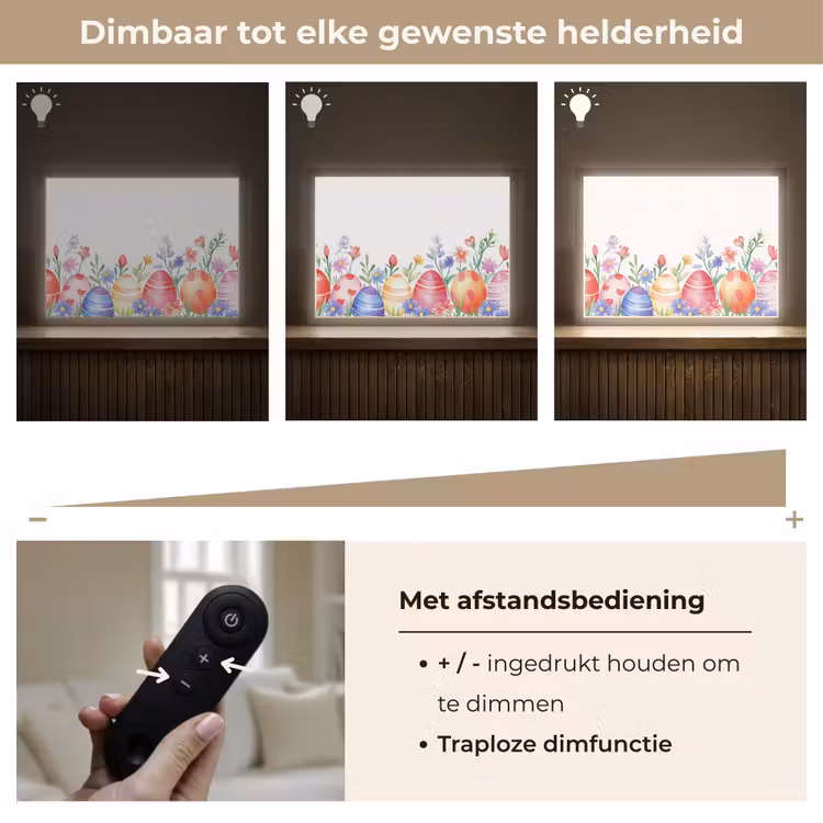 Lightbox - Wandlamp - Bloementuin - Kleurrijk - Eieren — 9