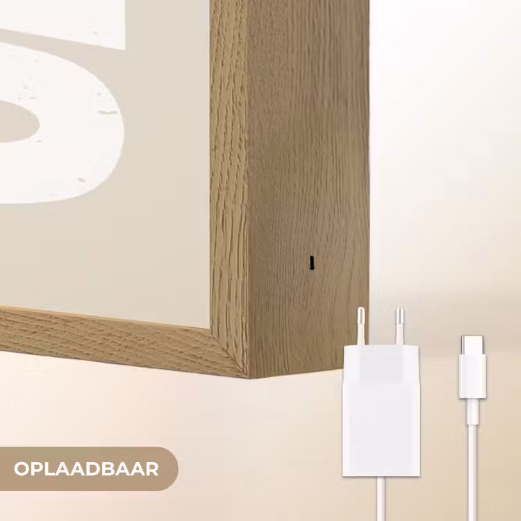 Lightbox - Wandlamp - Cake - Woord - Japandi - Wit — 6