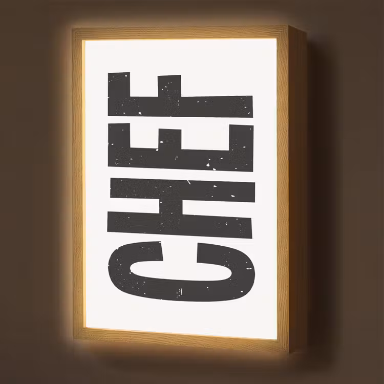 Lightbox - Wandlamp - Chef - Japandi - Decoratie - Vintage — 1