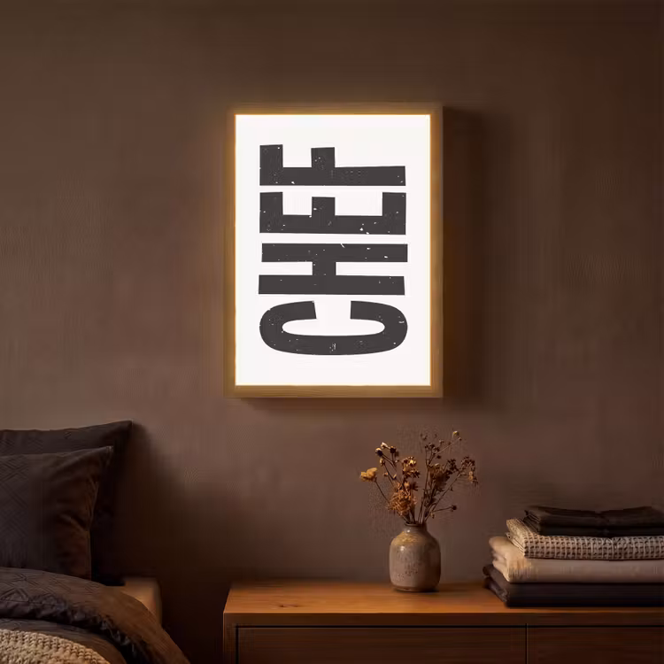 Lightbox - Wandlamp - Chef - Japandi - Decoratie - Vintage — 3