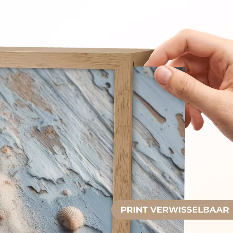 Lightbox - Wandlamp - Anker - Hout - Schelpen - Zand — 5