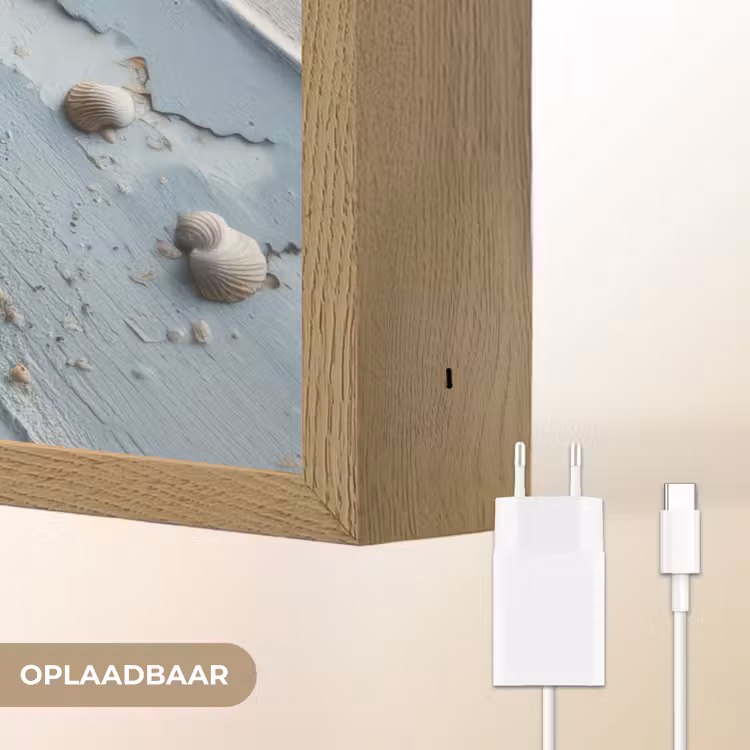 Lightbox - Wandlamp - Anker - Hout - Schelpen - Zand — 7