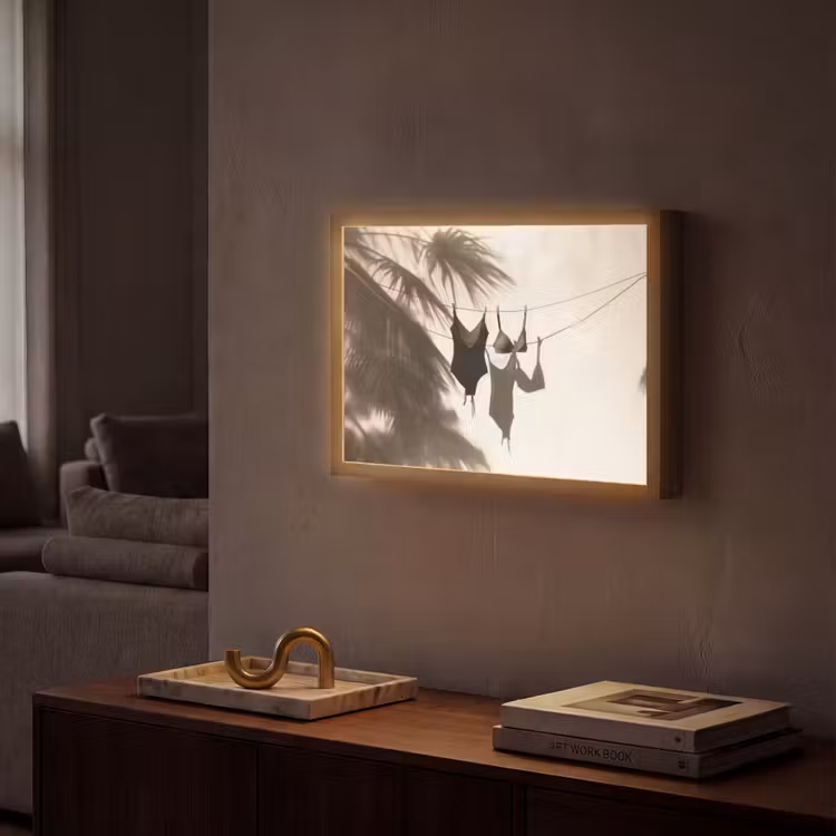 Lightbox - Wandlamp - Badkleding - Palmbomen - Schaduw - Tropisch — 2