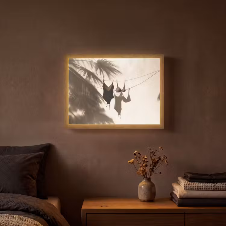 Lightbox - Wandlamp - Badkleding - Palmbomen - Schaduw - Tropisch — 3