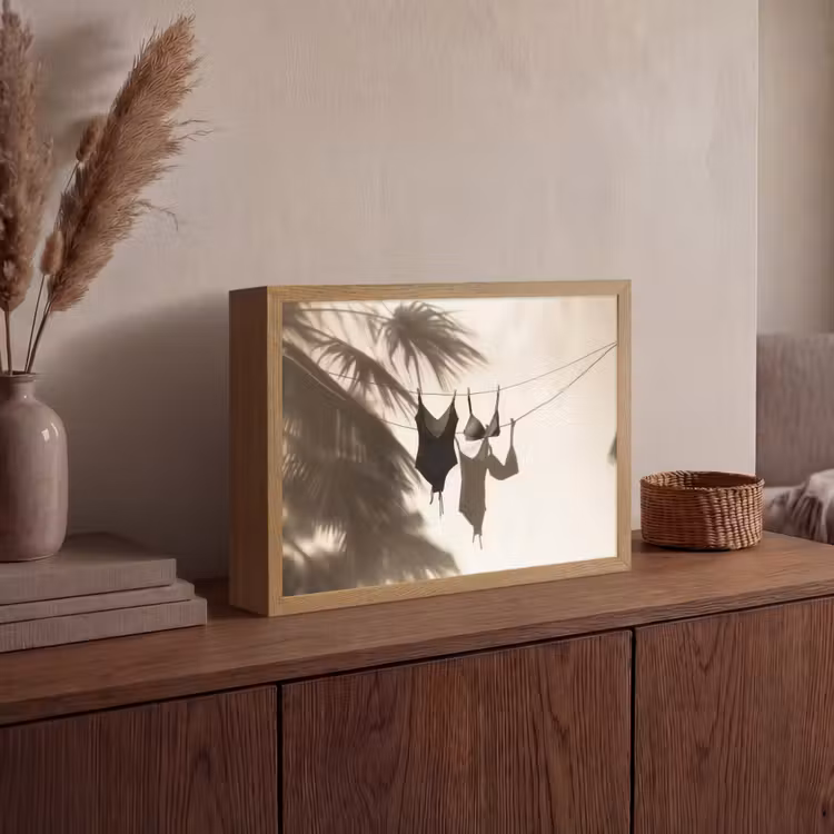 Lightbox - Wandlamp - Badkleding - Palmbomen - Schaduw - Tropisch — 4