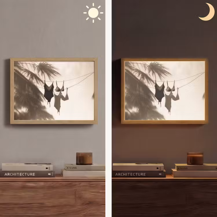 Lightbox - Wandlamp - Badkleding - Palmbomen - Schaduw - Tropisch — 6