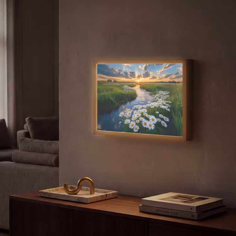 Lightbox - Wandlamp - Beekje - Landschap - Margriet — 2