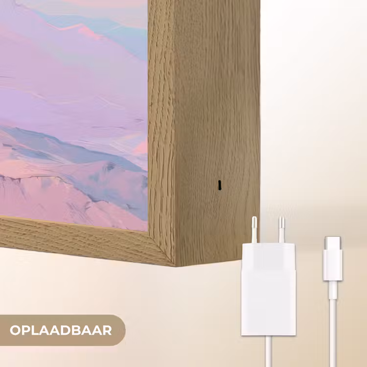 Lightbox - Wandlamp - Bergtoppen - Wolken - Dromerig — 7