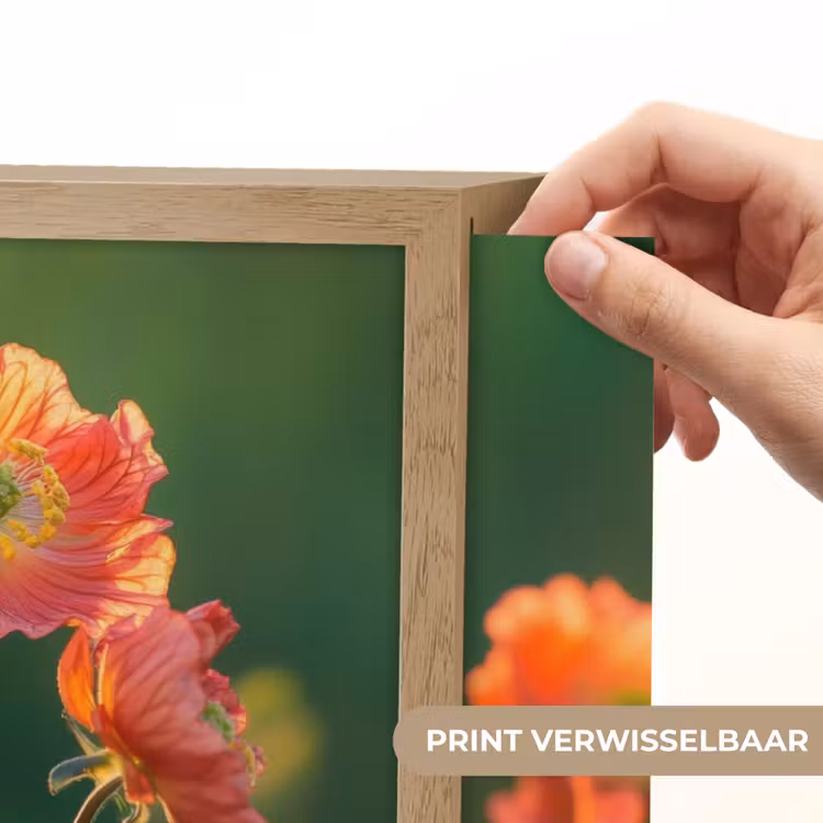 Lightbox - Wandlamp - Bloemenveld - Zonnestralen - Oranje — 5