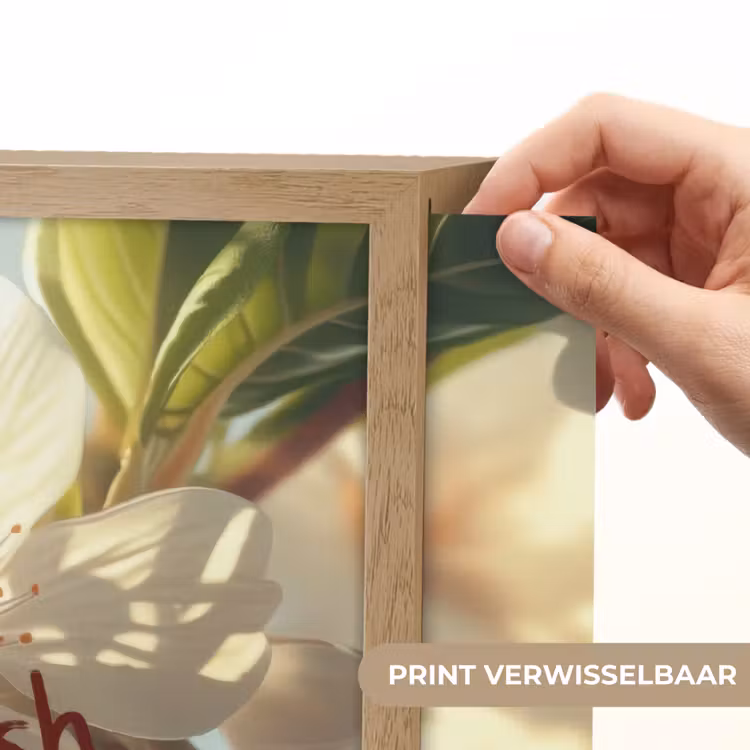 Lightbox - Wandlamp - Bloesems - Zonlicht - Quote - Wit — 5