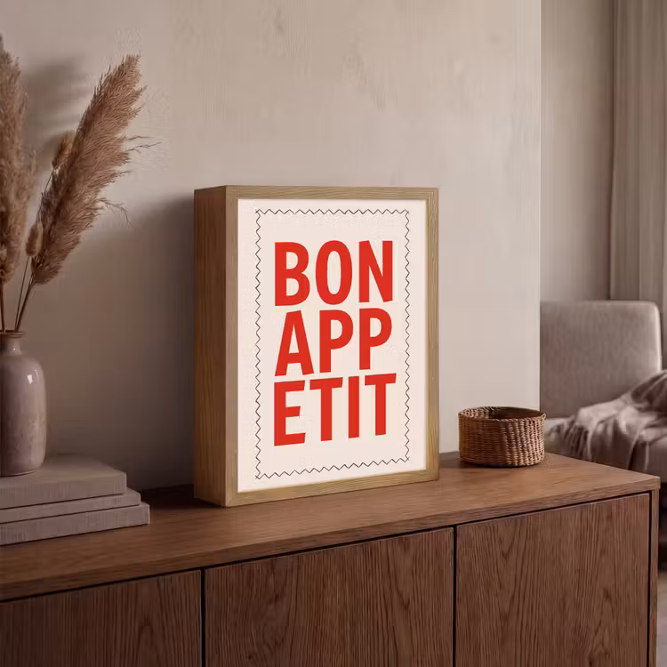 Lightbox - Wandlamp - Blokletters - Rood - Kartelrand — 4