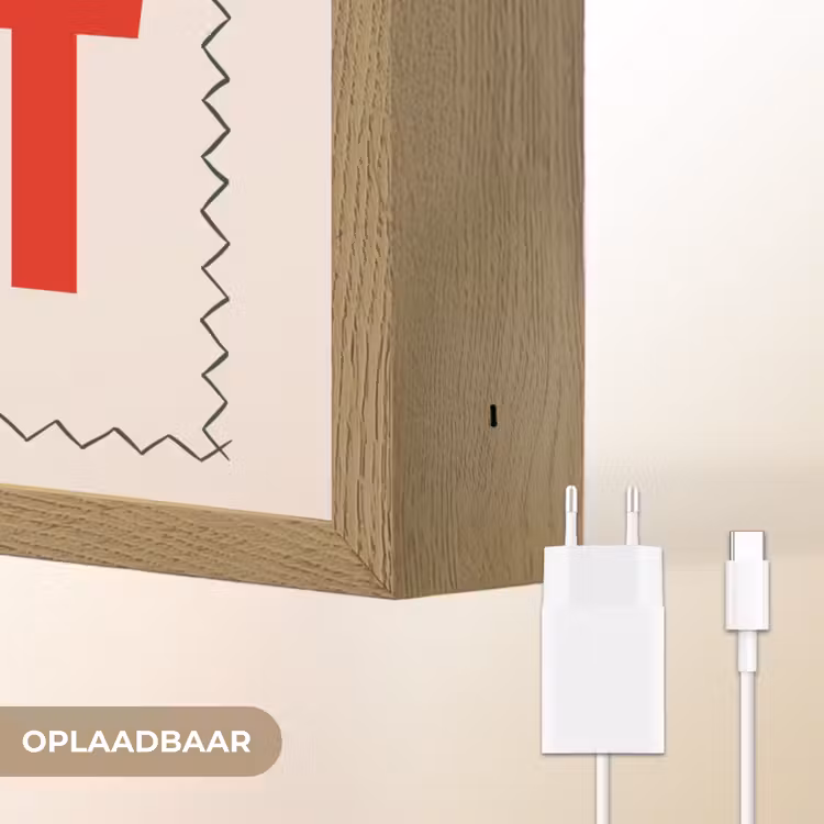 Lightbox - Wandlamp - Blokletters - Rood - Kartelrand — 6