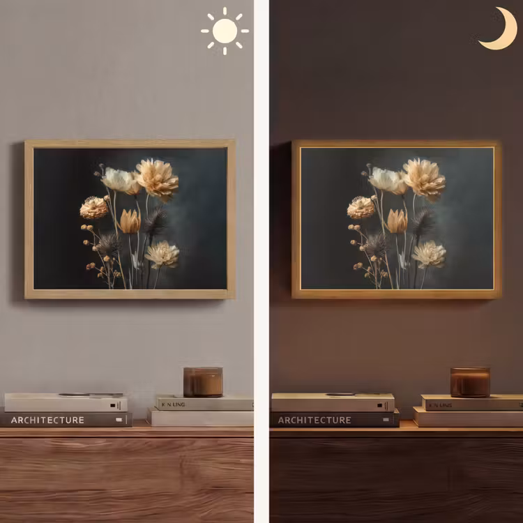 Lightbox - Wandlamp - Boeket - Bloemen - Licht - Zwart — 6