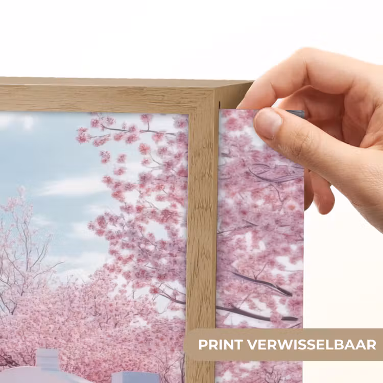 Lightbox - Wandlamp - Brug - Kersenbomen - Wit — 5