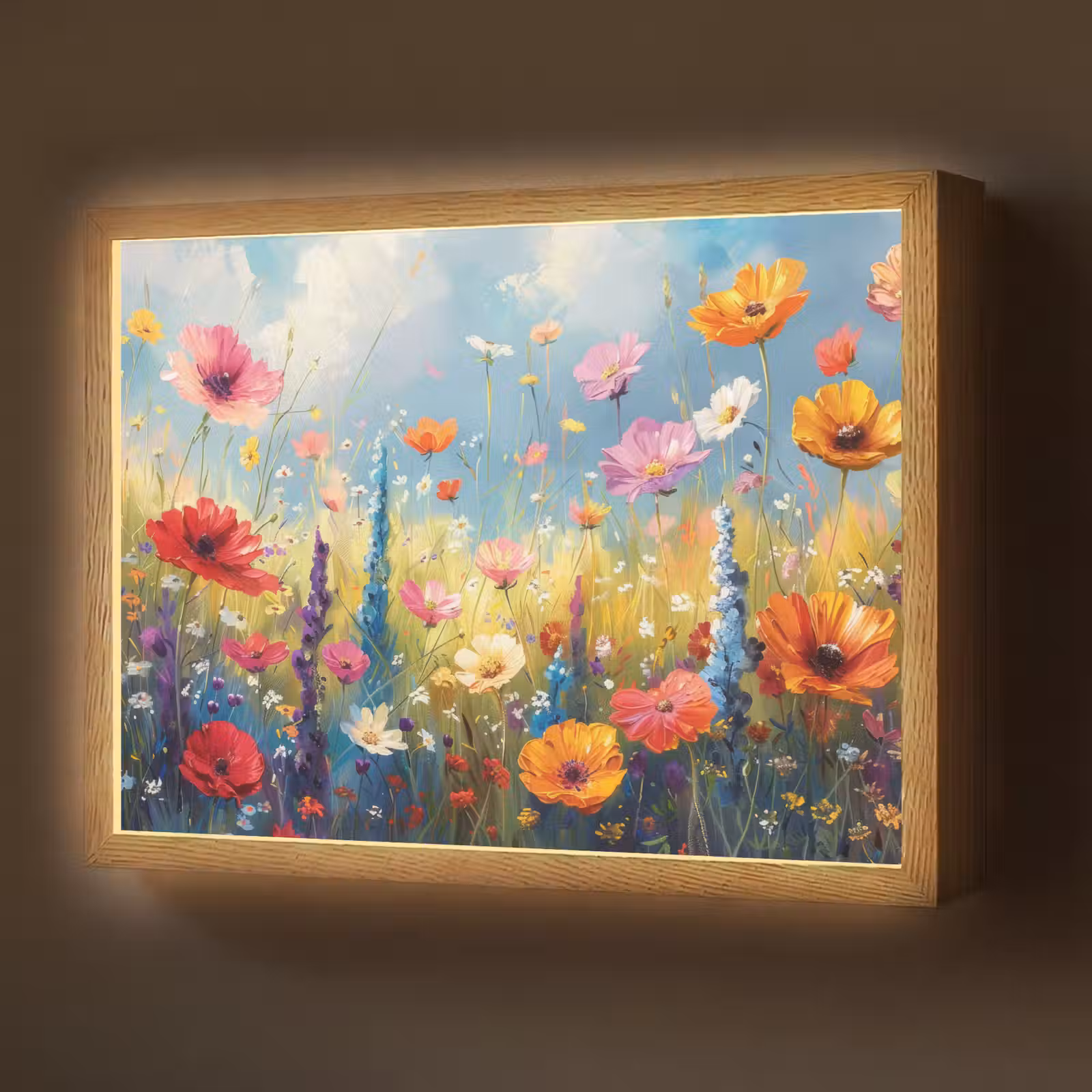 Lightbox - Wandlamp - Bloemen - Natuur - Botanisch - Kunst — 1