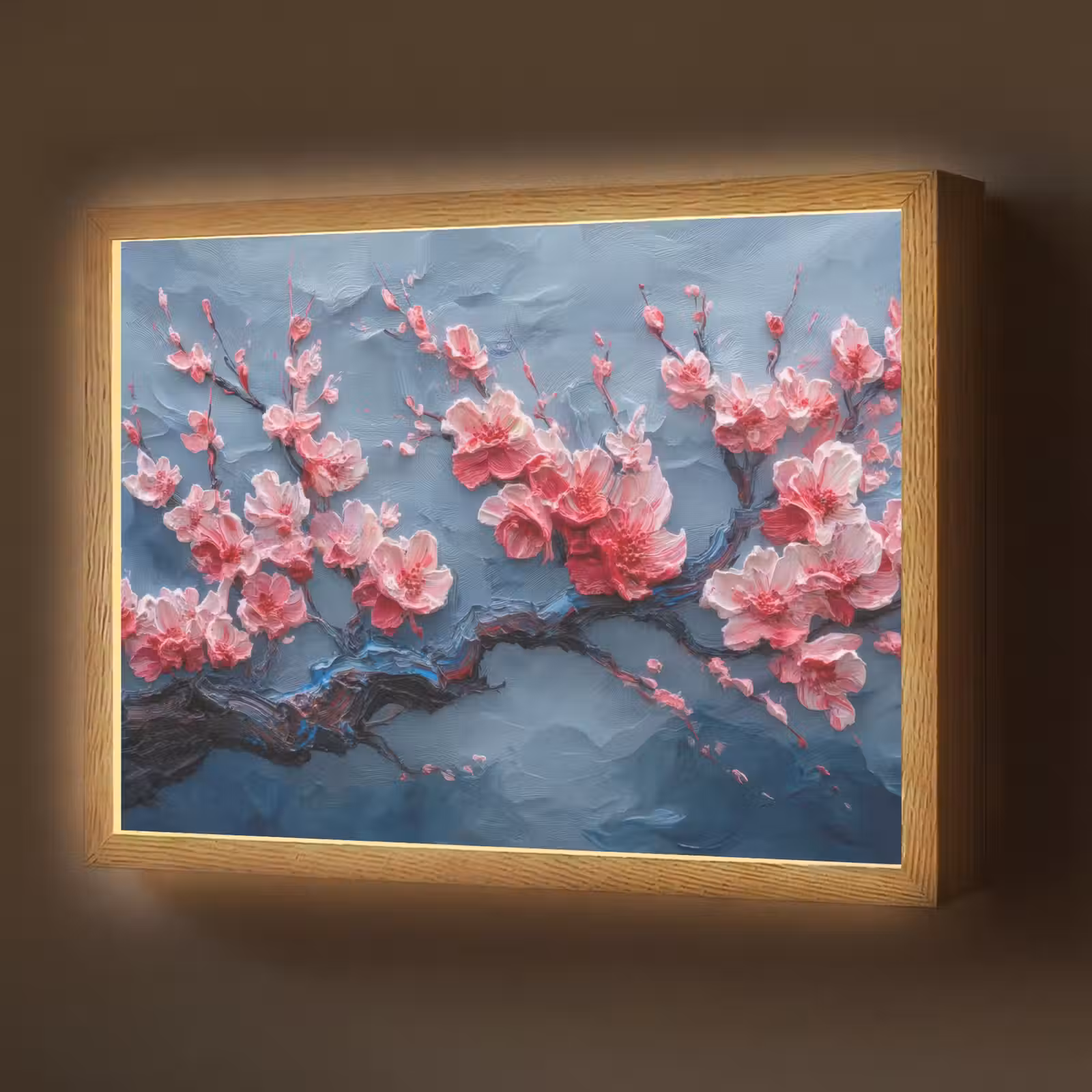 Lightbox - Wandlamp - Bloesem - Bloem - Roze - Tak — 1