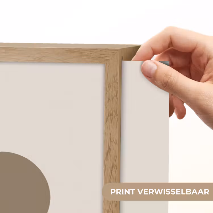 Lightbox - Wandlamp - Aardetinten - Abstracte compositie - Eenvoudige vormen — 5