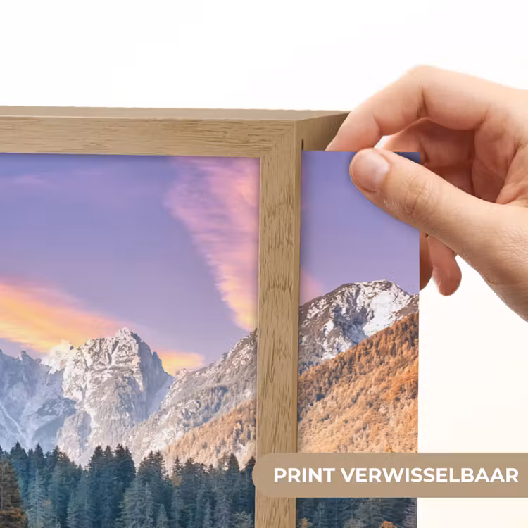 Lightbox - Wandlamp - Bergen - Bos - Water - Lucht - Roze - Paars — 5
