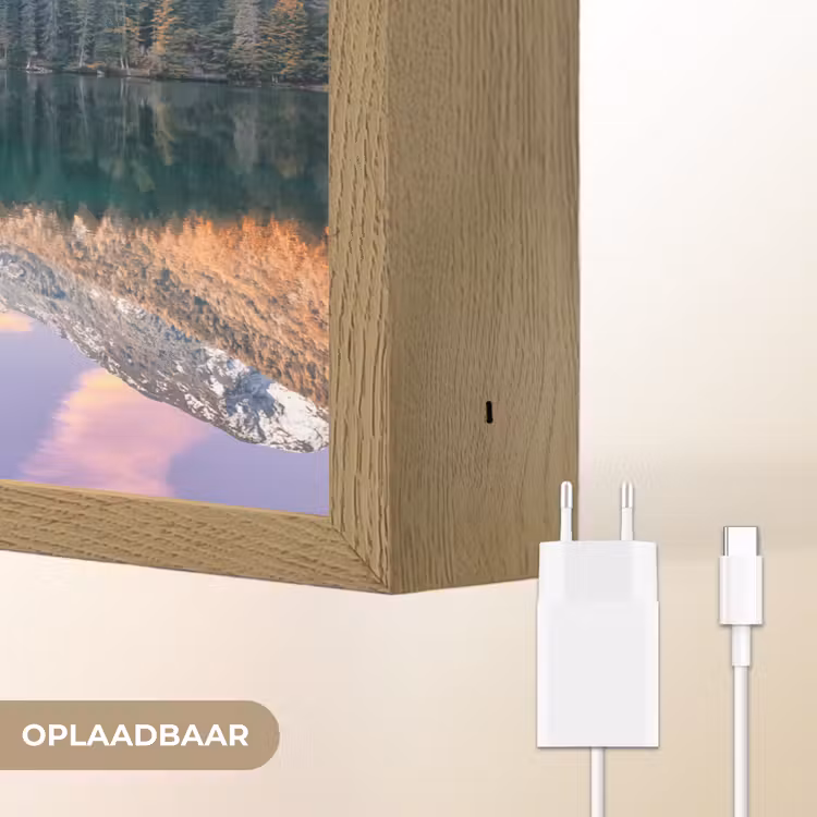 Lightbox - Wandlamp - Bergen - Bos - Water - Lucht - Roze - Paars — 7